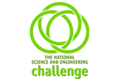 Three green circles overlapping to create a Venn diagram, with the words 'The national science and engineering challenge' below 